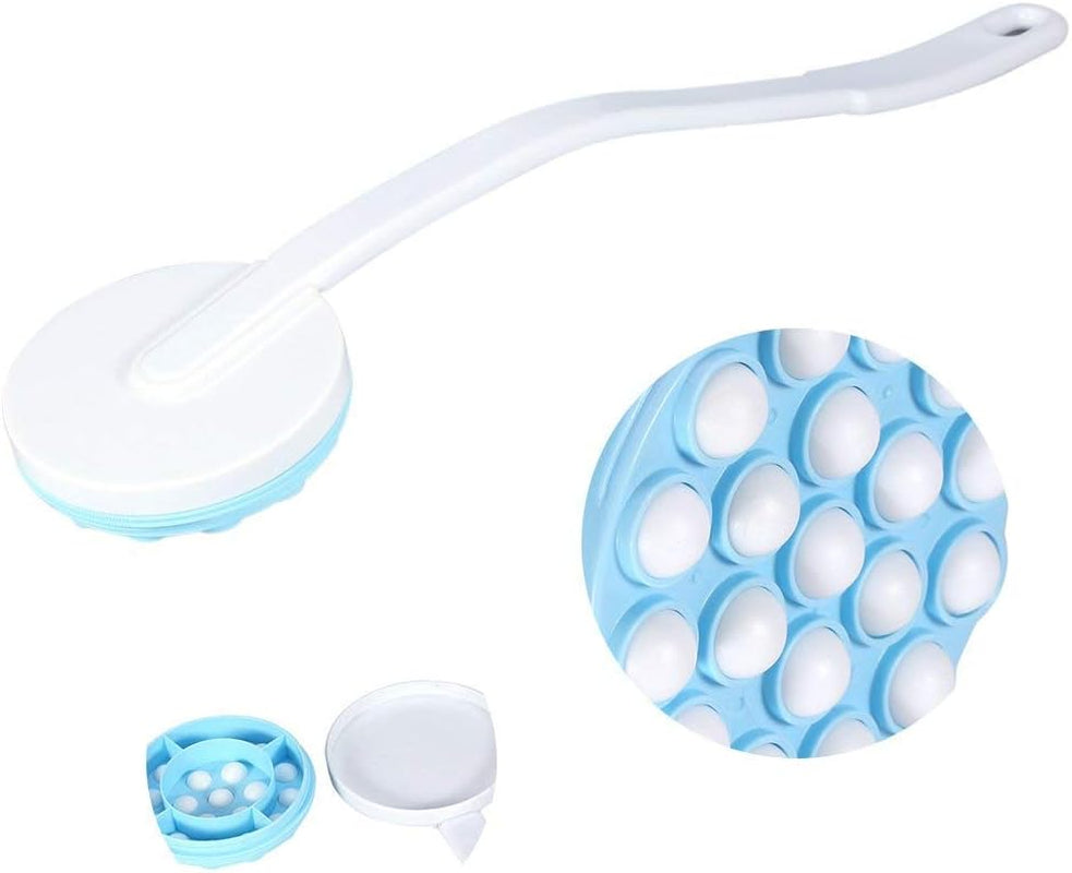 Body Brush Massager, Longue Poignée Lotion Huile Crème Applicateur Corps Arrière Jambe De Bain Brosse Masseur Masseur Outil