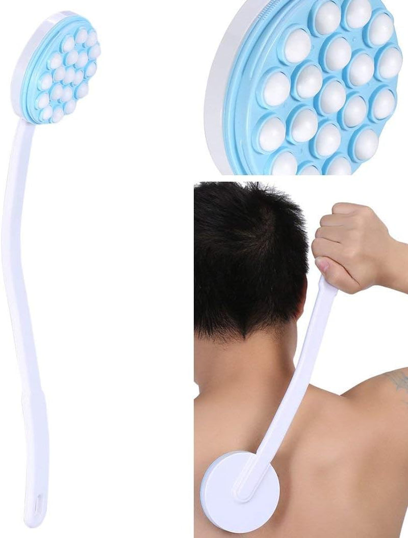Body Brush Massager, Longue Poignée Lotion Huile Crème Applicateur Corps Arrière Jambe De Bain Brosse Masseur Masseur Outil