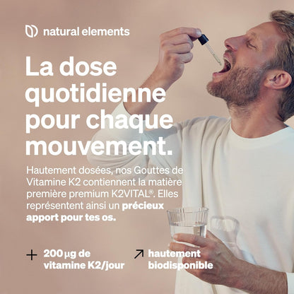 200 Μg De Vitamine K2 MK-7 – 1 700 Gouttes (50 Ml) – Teneur All-Trans >99,7% (K2VITAL® De Kappa) – Produit Testé En Laboratoire, Végan, Fortement Dosé