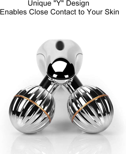 3D Rouleaux Massage Des Visage, Appareil De Massage Du Visage, Microcourant Soin De La Peau Corps Pour Massage Facial, Raffermissement De La Peau, Rouleau Visage Anti-Âge Et Anti-Ride