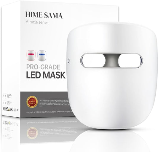 Masque Led Visage, Masque De Soin De La Peau Rouge + Nir & Blue Light Pour Anti-Âge/Éclaircir La Peau, Masque LED De Rajeunissement De La Peau À Domicile Pour Le Visage (RB-010)