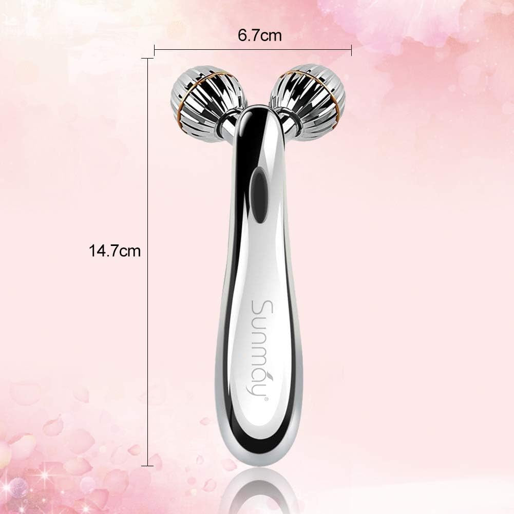 3D Rouleaux Massage Des Visage, Appareil De Massage Du Visage, Microcourant Soin De La Peau Corps Pour Massage Facial, Raffermissement De La Peau, Rouleau Visage Anti-Âge Et Anti-Ride