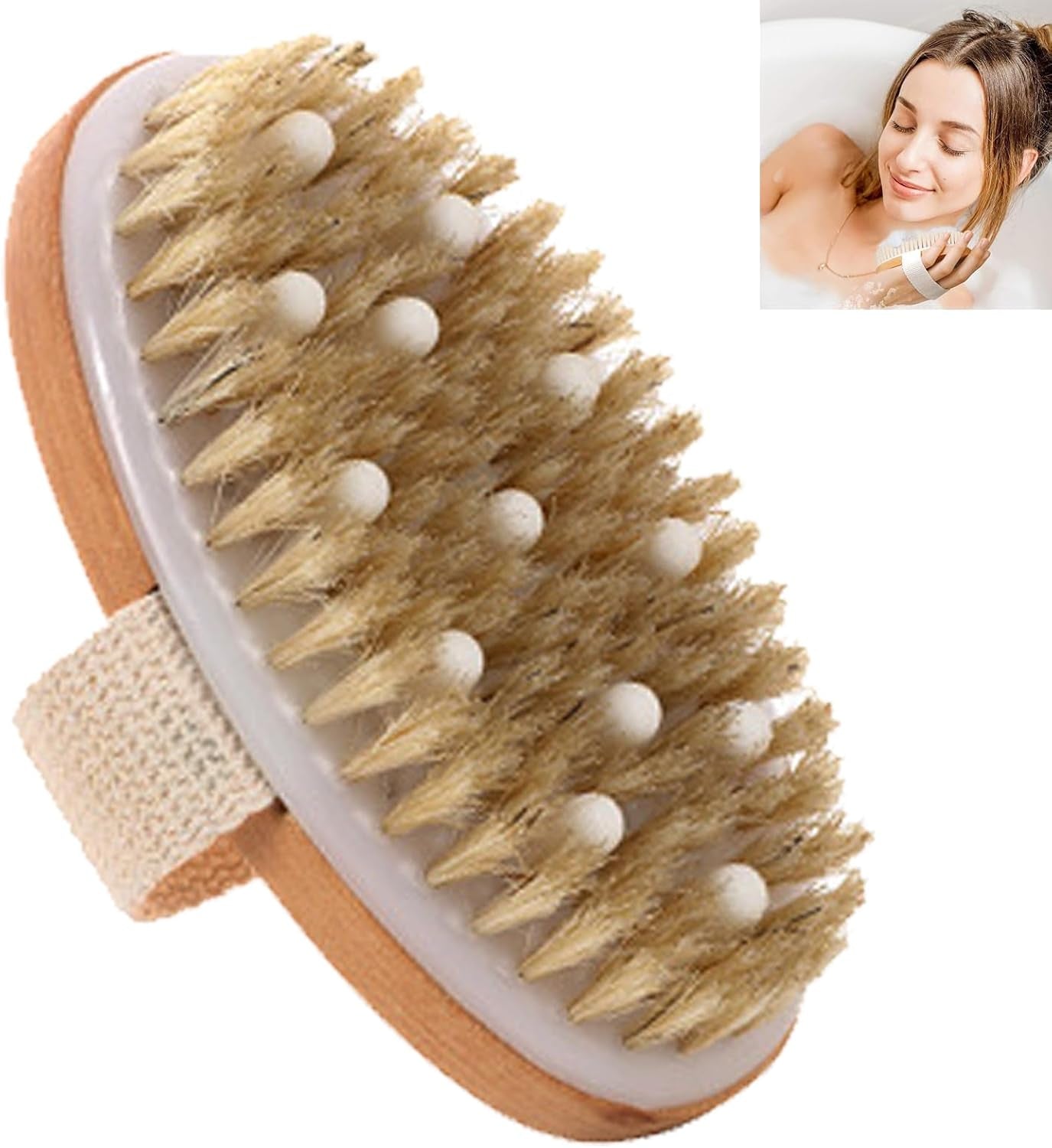 Brosse Massage À Sec,Brosse Exfoliante,Bain Brosse Corps,Brosse Masseuse Corps,Doux Brosse Massage Crops,Brosse Pour Le Corps,Brosse À Sec Corps,Rend La Peau Lisse Et Propre 1PC