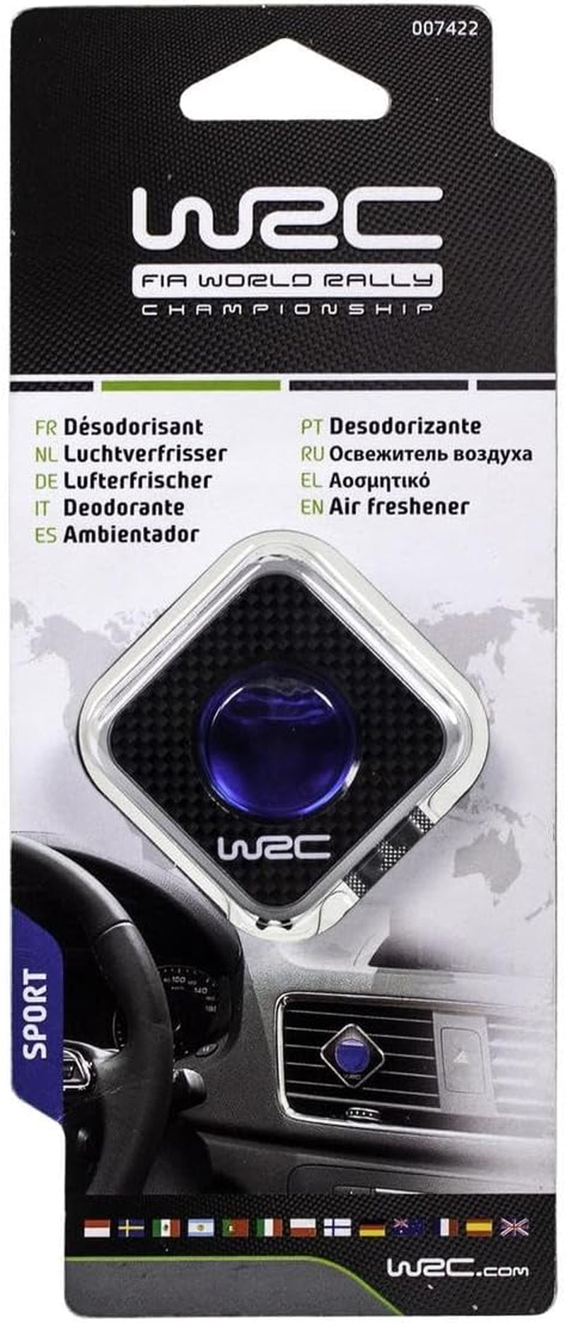 007422 Désodorisant Voiture, Diffuseur Membrane, Parfum Sport, Automovil