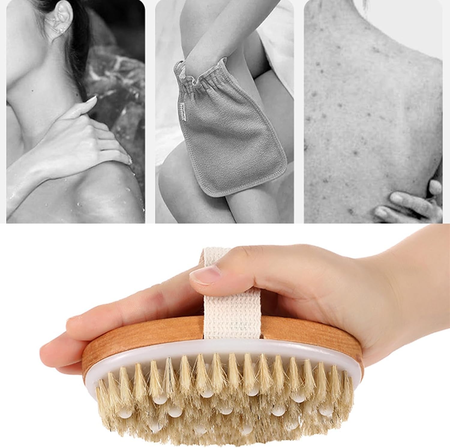 Brosse Massage À Sec,Brosse Exfoliante,Bain Brosse Corps,Brosse Masseuse Corps,Doux Brosse Massage Crops,Brosse Pour Le Corps,Brosse À Sec Corps,Rend La Peau Lisse Et Propre 1PC