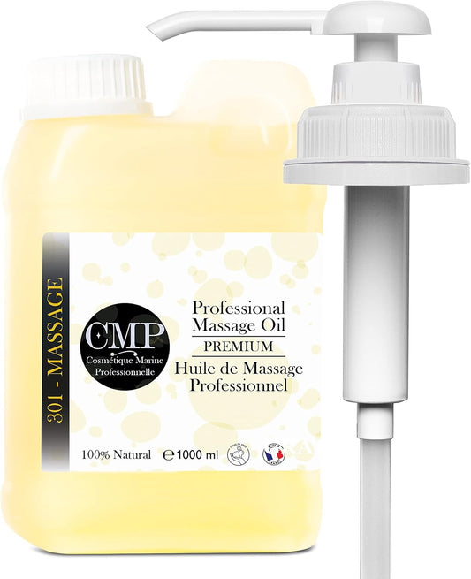 Huile De Massage Professionnelle Pour Le Corps + Distributeur GRATUIT. Format Économique. LE MASSAGE QUE VOUS ATTENDIEZ. Huile Ayurveda. Aromatherapy. SPA. Huile De Massage - 1000 Ml 1 L