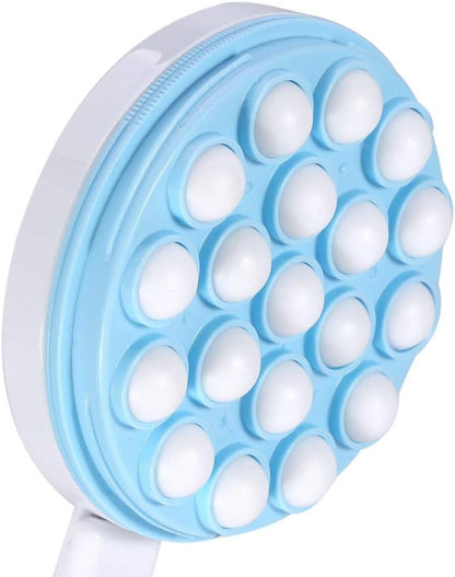 Body Brush Massager, Longue Poignée Lotion Huile Crème Applicateur Corps Arrière Jambe De Bain Brosse Masseur Masseur Outil