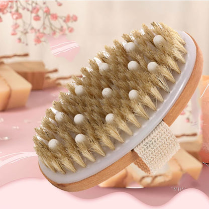 Brosse Massage À Sec,Brosse Exfoliante,Bain Brosse Corps,Brosse Masseuse Corps,Doux Brosse Massage Crops,Brosse Pour Le Corps,Brosse À Sec Corps,Rend La Peau Lisse Et Propre 1PC